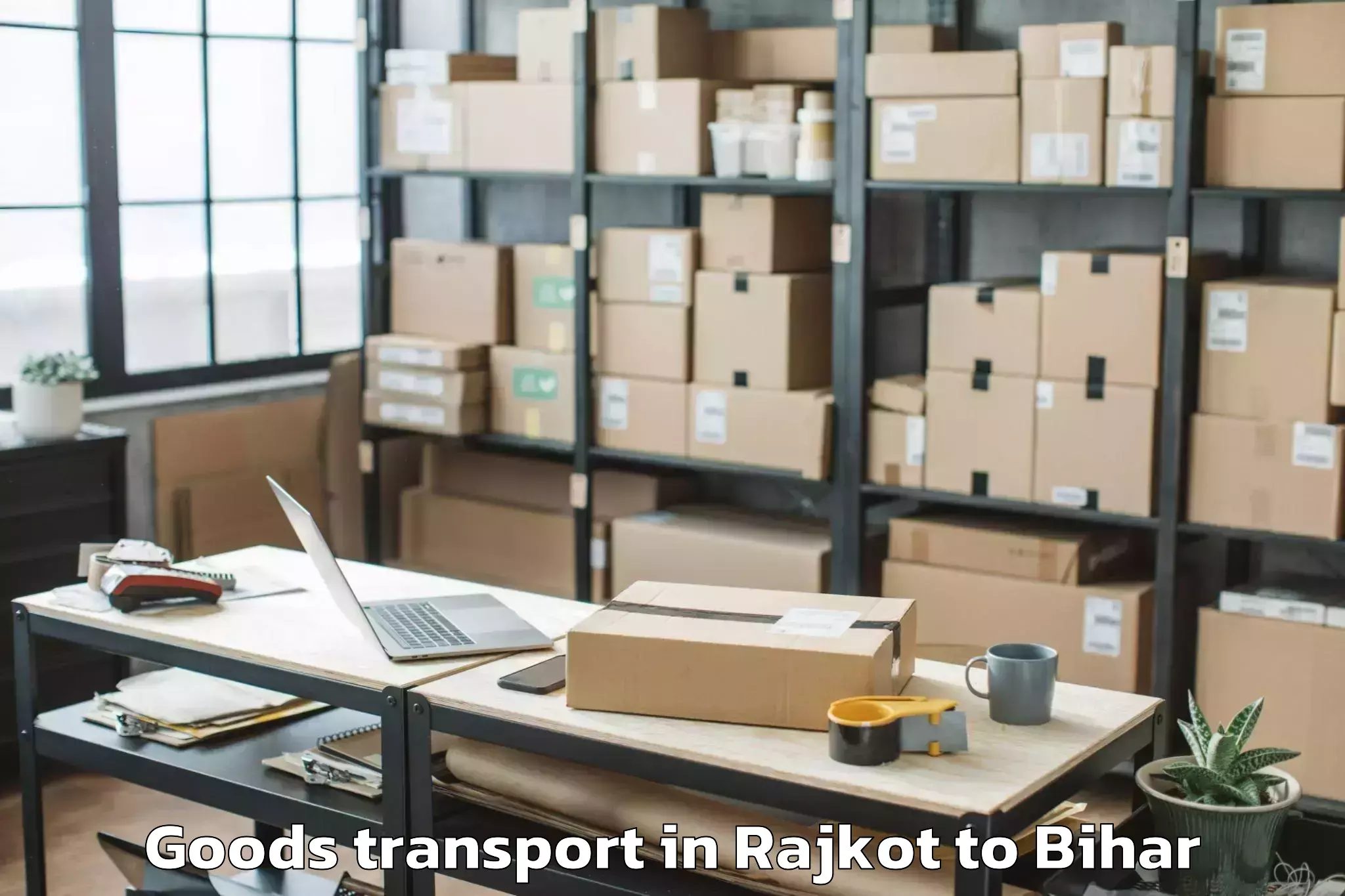 Professional Rajkot to Abhilashi University Patna Goods Transport